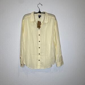 Patagonia Lightweight A/C Boyfriend Shirt Relaxed Button Down NWT Sz XS Yellow